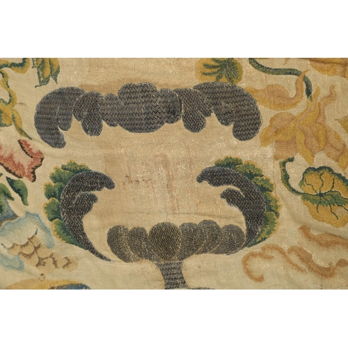 1471 - AN 18TH CENTURY WOVEN TAPESTRY PANEL/ALTAR CLOTH. probably Italian or Low Countries, woven with silk... 