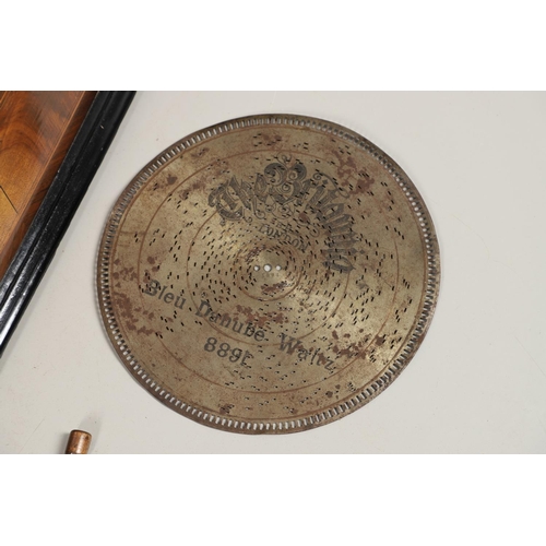 1486 - A LARGE VICTORIAN POLYTHON - 'THE BRITANNIA'. with a 30cms diameter disc, with stop/play and full sp... 