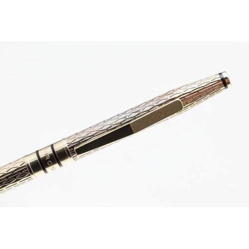 1513 - CROSS: FIVE FOUNTAIN PENS. comprising a 10k rolled gold pen with a 14k nib, a slimline example with ... 