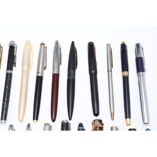 1514 - VARIOUS FOUNTAIN AND BALLPOINT PENS. the fifteen fountain pens including a Mabie & Todd Swan self fi... 