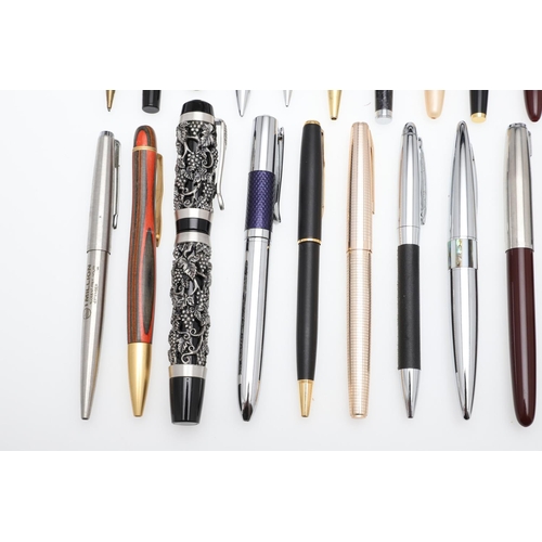 1514 - VARIOUS FOUNTAIN AND BALLPOINT PENS. the fifteen fountain pens including a Mabie & Todd Swan self fi... 