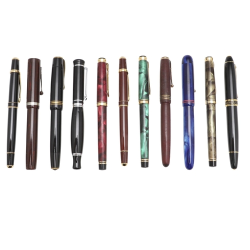 1521 - ASSORTED FOUNTAIN PENS. including Duke, Burnham B 45 Manifold, Tylo, King Crown, Penhol Ambassador (... 