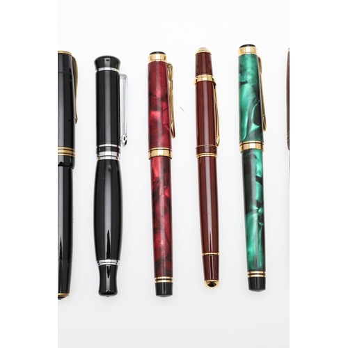 1521 - ASSORTED FOUNTAIN PENS. including Duke, Burnham B 45 Manifold, Tylo, King Crown, Penhol Ambassador (... 