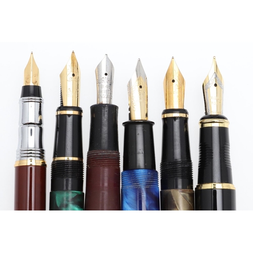 1521 - ASSORTED FOUNTAIN PENS. including Duke, Burnham B 45 Manifold, Tylo, King Crown, Penhol Ambassador (... 