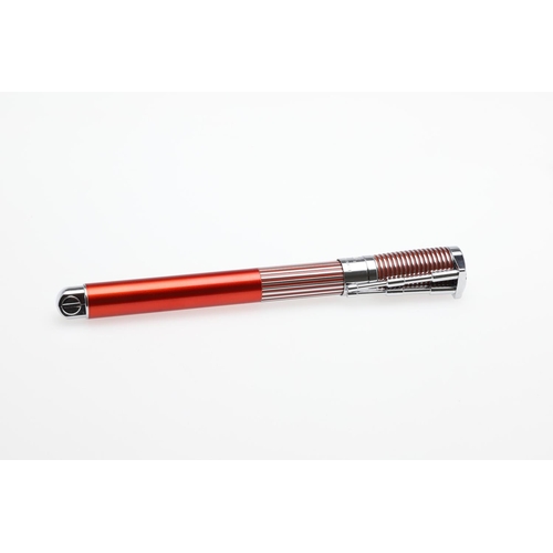 1534 - WATERMAN: TWO HARLEY DAVIDSON FOUNTAIN PENS. one with red and chrome casing, the other in chrome and... 