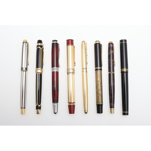 1537 - A GROUP OF CHINESE FOUNTAIN PENS. including makers Baoer and Kaiduoli, with black, gold tone and red... 