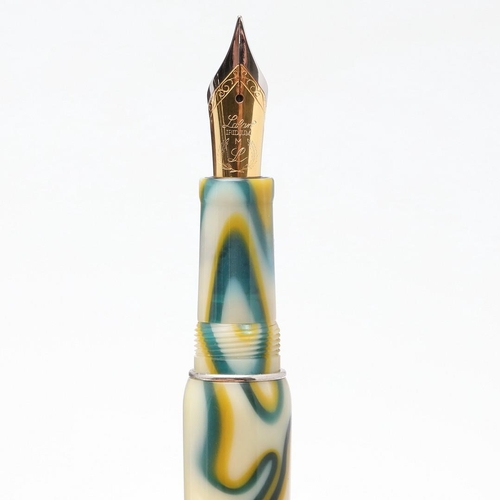 1553 - A COLLECTION OF MODERN LABAN FOUNTAIN PENS. with multi-coloured marbled and other decorative resin b... 