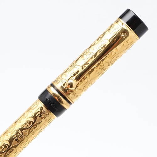 1553 - A COLLECTION OF MODERN LABAN FOUNTAIN PENS. with multi-coloured marbled and other decorative resin b... 