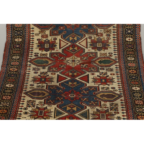 1742 - A SHIRVAN RUG, SOUTH EAST CAUCASUS, CIRCA 1910. the ivory lozenge field with four medallions enclose... 