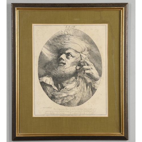 464 - JOHN HAMILTON MORTIMER ARA (1740-1779). FALSTAFF; LEAR; BARDOLPH; RICHARD II; EDGAR; POET; CALIBAN; ... 