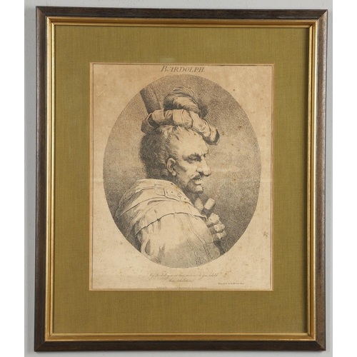 464 - JOHN HAMILTON MORTIMER ARA (1740-1779). FALSTAFF; LEAR; BARDOLPH; RICHARD II; EDGAR; POET; CALIBAN; ... 