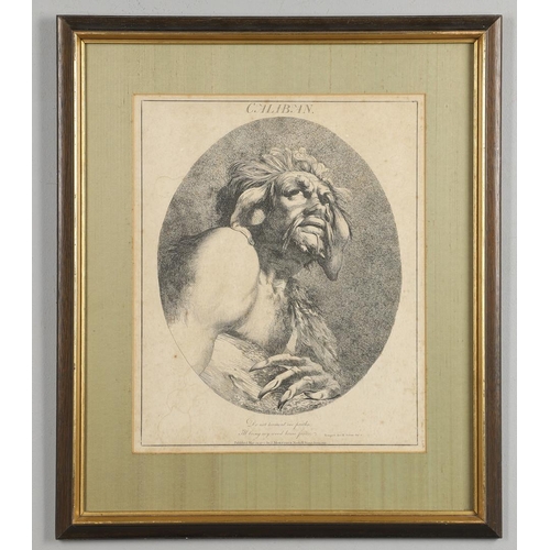 464 - JOHN HAMILTON MORTIMER ARA (1740-1779). FALSTAFF; LEAR; BARDOLPH; RICHARD II; EDGAR; POET; CALIBAN; ... 