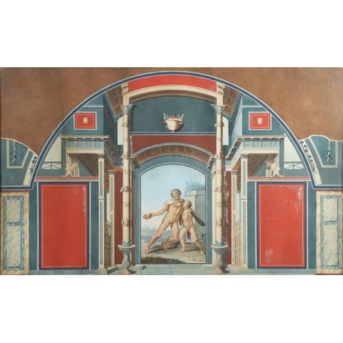 467 - ITALIAN SCHOOL, CIRCA 1760-1820. A SUITE OF FOUR CLASSICAL WALL DECORATIONS: VENUS WITH PUTTI; VENUS... 