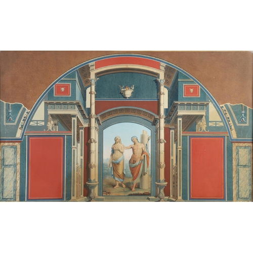 467 - ITALIAN SCHOOL, CIRCA 1760-1820. A SUITE OF FOUR CLASSICAL WALL DECORATIONS: VENUS WITH PUTTI; VENUS... 