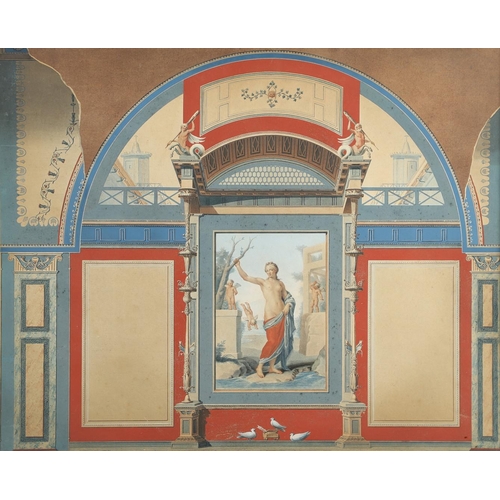 467 - ITALIAN SCHOOL, CIRCA 1760-1820. A SUITE OF FOUR CLASSICAL WALL DECORATIONS: VENUS WITH PUTTI; VENUS... 