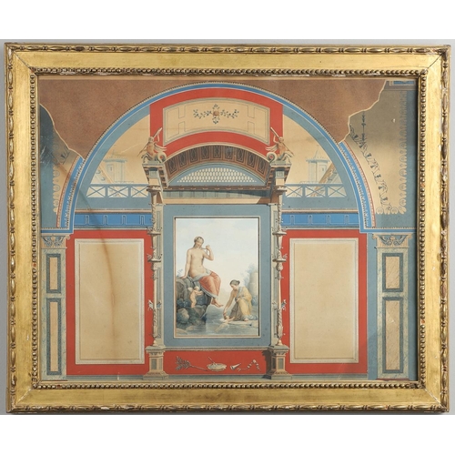 467 - ITALIAN SCHOOL, CIRCA 1760-1820. A SUITE OF FOUR CLASSICAL WALL DECORATIONS: VENUS WITH PUTTI; VENUS... 