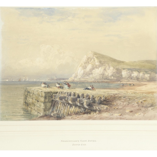 480 - DAVID COX, OWS (1783-1859). SHAKESPEARE'S CLIFF, DOVER. Signed, watercolour
18.5 x 26cm.

* In 1829,... 