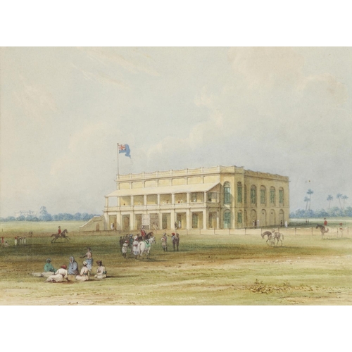 481 - JUSTINIAN GANTZ (1802-1862). His circle. BOMBAY RACE STAND; RESIDENTS BUNGALOW NEAR SERINGAPATAM, MY... 