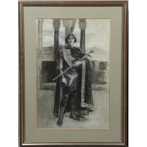 492 - BERNARD PARTRIDGE (1861-1945). STUDIES OF THE ACTOR SIR HENRY IRVING IN COSTUME. Two, one signed and... 