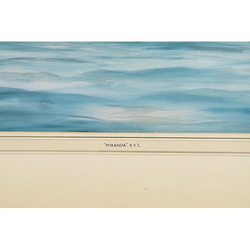 497 - ANTONIO DE SIMONE (I1851-1907). RYS `MIRANDA`, OFF THE COAST OF NAPLES. Signed and dated 1914, inscr... 