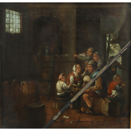 508 - CORNELIS DUSART (1660-1704). In the manner of. TAVERN INTERIORS: VILLAGE MUSICIANS; COOKING PANCAKES... 