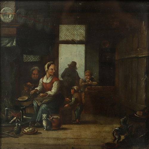 508 - CORNELIS DUSART (1660-1704). In the manner of. TAVERN INTERIORS: VILLAGE MUSICIANS; COOKING PANCAKES... 