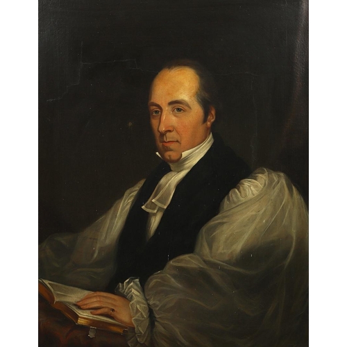 525 - SIR MARTIN ARCHER SHEE, PRA (1769-1850). Follower of. PORTRAIT OF THE RT. REV. JOHN LESLIE, BISHOP O... 