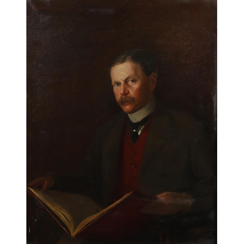 552 - ALFRED ROBERT HAYWARD, ARWS (1875-1971). PORTRAIT OF A CLERGYMAN. (d) Seated half length, wearing a ... 