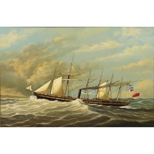 559 - SALVATORE COLACICCO (B.1935). THE SS GREAT BRITAIN. (d) Signed, oil on panel
49.5 x 74.5cm.  *CR  A ... 