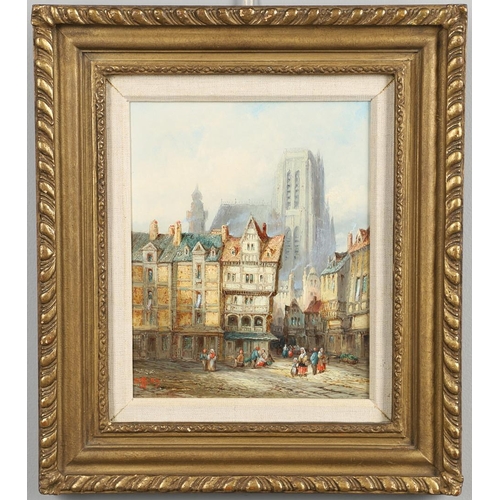 562 - HENRY SCHAFER (FL.C.1880-1910). ABBEVILLE, NORMANDY; CHARTRES. A pair, both signed with monogram and... 