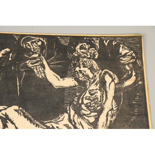 573 - SIR FRANK WILLIAM BRANGWYN, RA, RWS (1867-1956). THE DESCENT FROM THE CROSS (V5354). (d) Woodcut, si... 