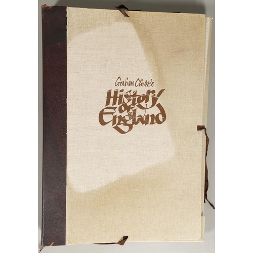 585 - GRAHAM CLARKE (B.1941). HISTORY OF ENGLAND. (d) The complete folio, 1986, comprising eighteen colour... 