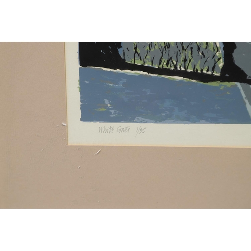 590 - DR DAVID BETHEL, CBE, RWA (1923-2006). WHITE GATE; CRICK WHARF. (d) Two, linocuts, each signed and t... 