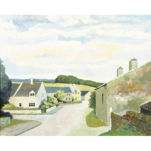 591 - DR DAVID BETHEL, CBE, RWA (1923-2006). NAUNTON, GLOS. (d) Oil on canvas board
44 x 54cm.; 
with a pr... 