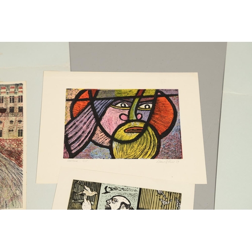 595 - DR DAVID BETHEL, CBE, RWA (1923-2006). A FOLIO OF ASSORTED PRINTS, 1953-1991. (d) To comprise They A... 