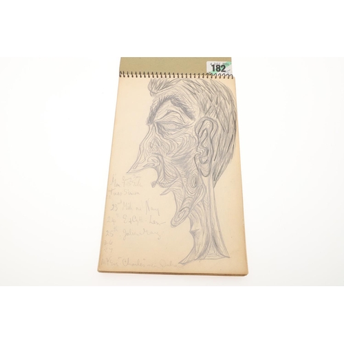 601 - JOHN BANTING (1902-1972). TWO SKETCHBOOKS. (d) One comprising 37 leaves (many double-sided) of figur... 