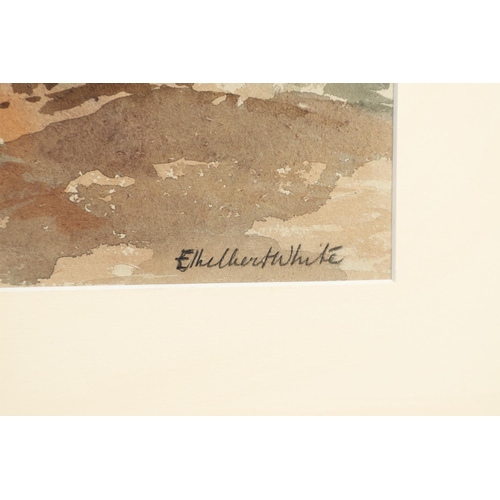 609 - ETHELBERT WHITE (1891-1972). ANIMALS GRAZING, AUTUMN. (d) Signed, watercolour over traces of pencil
... 