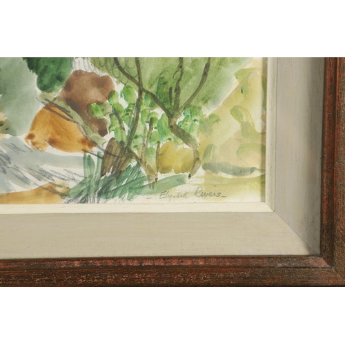 610 - ELIZABETH RIVERS, RHA (1903-1964). CONTINENTAL LANDSCAPE. (d) Signed, watercolour and pencil
28 x 33... 