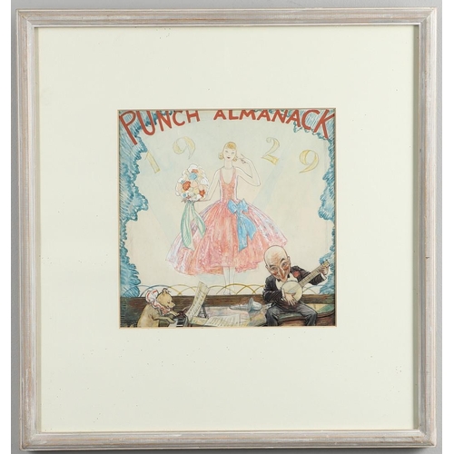 617 - ERNEST HOWARD SHEPARD, OBE (1879-1976). PUNCH ALMANACK 1929. (d) Watercolour with pen and ink and pe... 