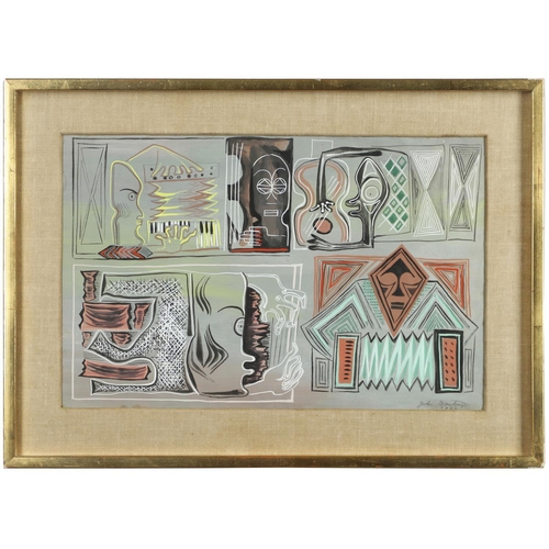 620 - JOHN BANTING (1902-1972). SQUEEZE-BOX I. (d) Signed and dated 1932, gouache
Sight 29.5 x 46cm.

Prov... 