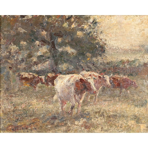 625 - HARRY FIDLER (1856-1935). EARLY MORNING (SUMMER). Signed, also signed and inscribed with title verso... 