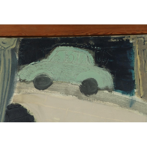 640 - EMMA MCCLURE (B.1962). DAY TRIPPERS. (d) Signed with initials and dated 87, oil and sgraffito on can... 