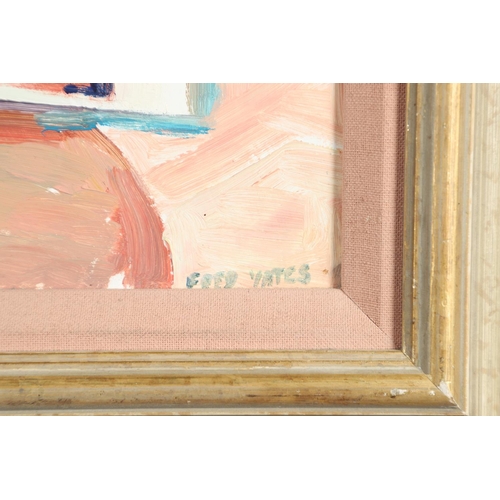 641 - FRED YATES (1922-12008). Attributed to. AN ARTIST'S INSPIRATION. (d) Bears signature, oil on board
3... 