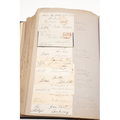 663 - POSTAL HISTORY & PARLIAMENT INTEREST - LARGE ALBUM OF 19THC PARLIAMENT FREE FRANK LETTERS & SIGNATUR... 