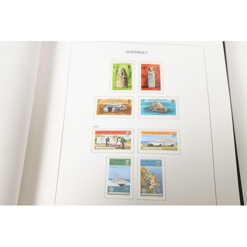 664 - GUERNSEY STAMP ALBUMS & FIRST DAY COVERS. Including two Stanley Gibbons albums with mint  stamps, on... 