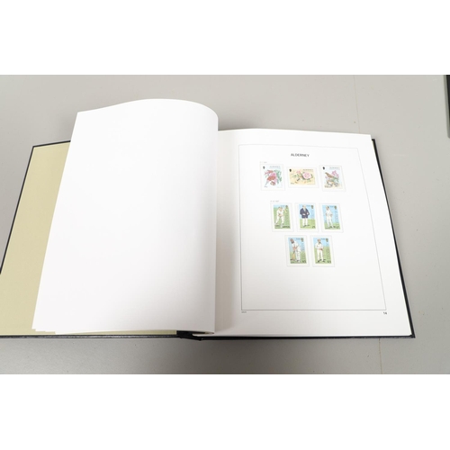 665 - ALDERNEY STAMP ALBUM, FIRST DAY COVERS, & DEFINITIVE FIRST DAY COVERS. Including a Stanley Gibbons a... 