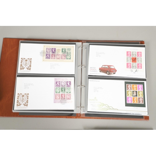 665 - ALDERNEY STAMP ALBUM, FIRST DAY COVERS, & DEFINITIVE FIRST DAY COVERS. Including a Stanley Gibbons a... 