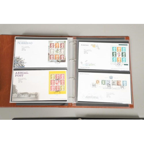 665 - ALDERNEY STAMP ALBUM, FIRST DAY COVERS, & DEFINITIVE FIRST DAY COVERS. Including a Stanley Gibbons a... 