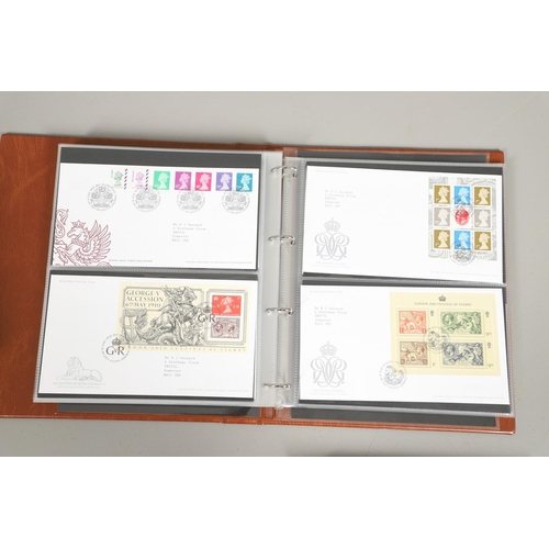 665 - ALDERNEY STAMP ALBUM, FIRST DAY COVERS, & DEFINITIVE FIRST DAY COVERS. Including a Stanley Gibbons a... 