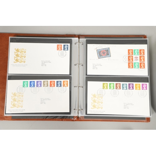 665 - ALDERNEY STAMP ALBUM, FIRST DAY COVERS, & DEFINITIVE FIRST DAY COVERS. Including a Stanley Gibbons a... 